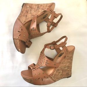 Brown Wedge Heels